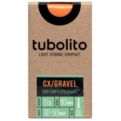 Camara Bicicleta Gravel Tubolito 700x32/50 Valv Presta 60mm