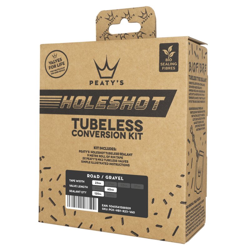 Kit Conversion Tubeless Bici Ruta Gravel Peatys 23mm Valvula Kit Conversion Tubeless Bici Ruta Gravel Peatys 23mm Valvula
