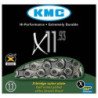 Cadena Bicicleta 11 Vel Kmc X11.93 Silver 118 Eslabon Ed2019