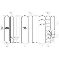 Protector Cuadro Bicicleta Ams E-bike Honeycomb X 25 Piezas