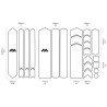 Protector Cuadro Bicicleta Ams E-bike Honeycomb X 25 Piezas