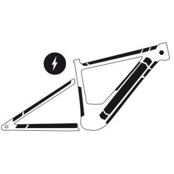 Protector Cuadro Bicicleta Ams E-bike Honeycomb X 25 Piezas