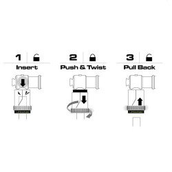 Inflador Bici Birzman Maha Push&twist Fatty Medidor Presion