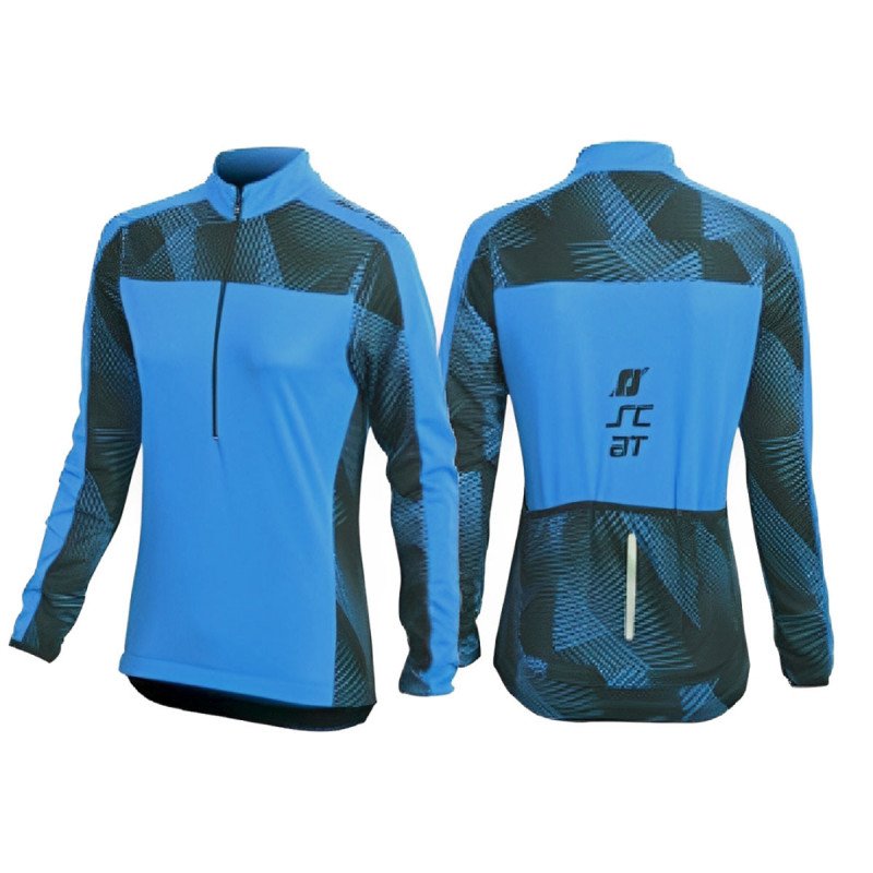 Remera Ciclismo Mujer Scat Mangas Largas Tee Cy Panal Woman