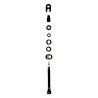 Valvulas Bici Tubeless Desmontable Mavic 57mm Presta 30-45mm
