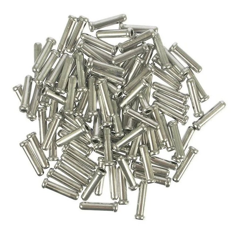 Terminal Aluminio Forro Cambio Bici Shimano 1.2mm X 25 Unid Terminal Aluminio Forro Cambio Bici Shimano 1.2mm X 25 Unid