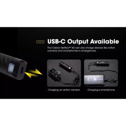 Cargador Power Bank Nitecore Carbon Battery 6000mah 6k Usb-c