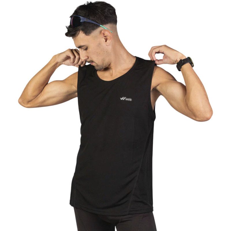 Musculosa Hombre Respirable Weis Drako Secado Rapido Running