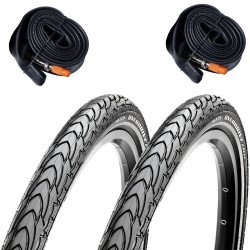 Combo 2 Cubiertas Maxxis Overdrive 700x40 + 2 Camaras Presta