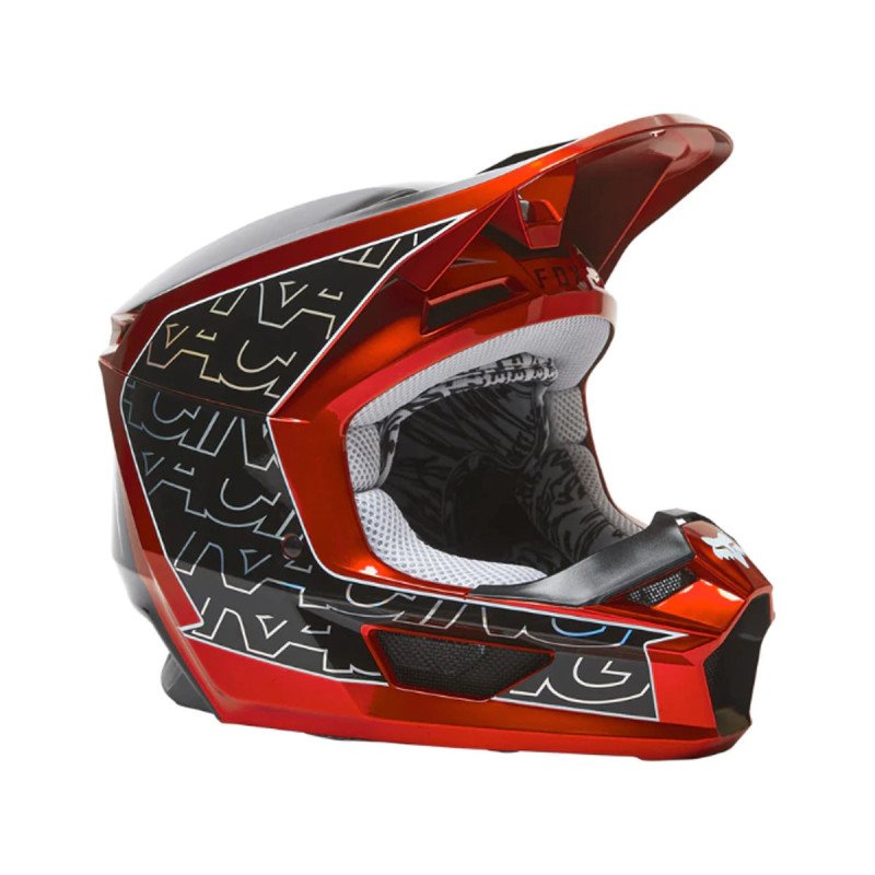 Casco Integral Niños Bici Moto Enduro Mx Fox Perfil V1 Mips