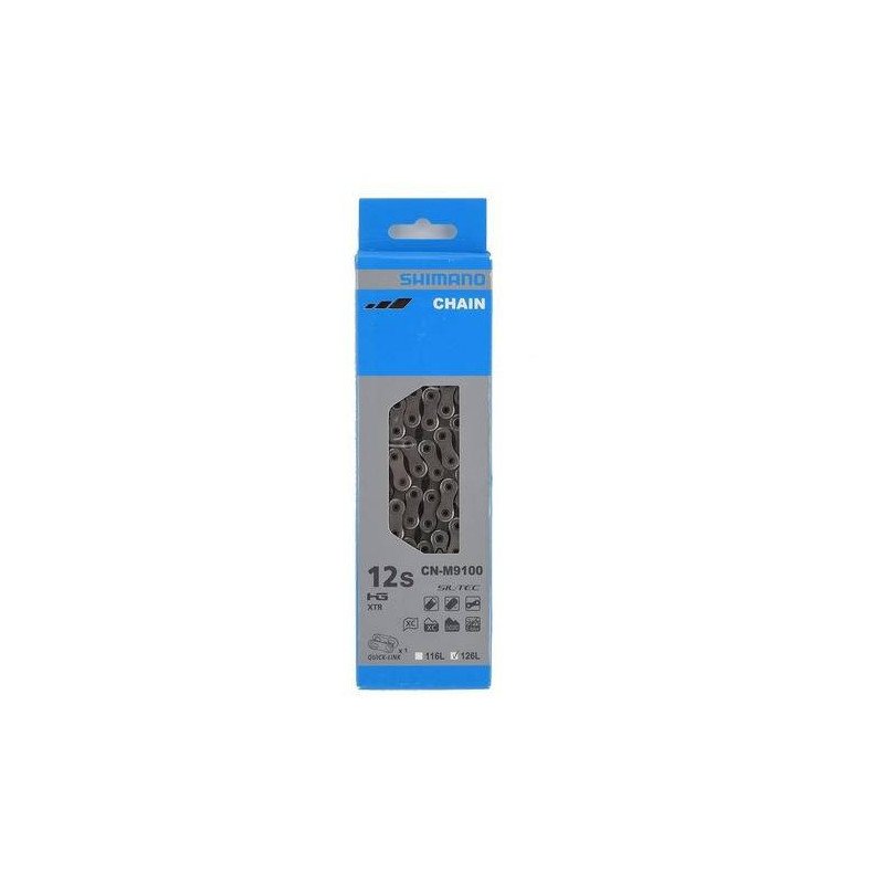 Cadena Shimano 12vel Xtr M9100 126 Eslabones Bicicleta Mtb Cadena Shimano 12vel Xtr M9100 126 Eslabones Bicicleta Mtb