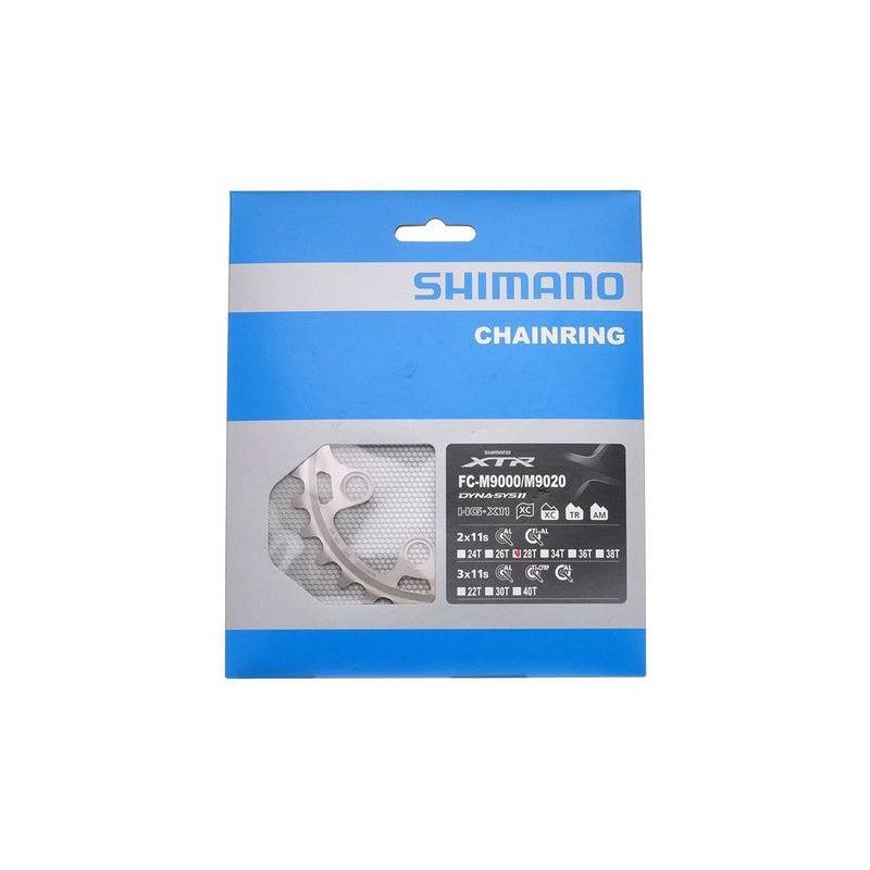 Engranaje Bicicleta Mtb Shimano Xtr M9020 Bcd 64mm 28 Diente