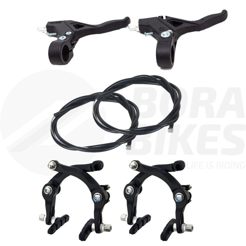 Kit Manijas Frenos U- Brake Bicicleta Bmx Freestyle Completo