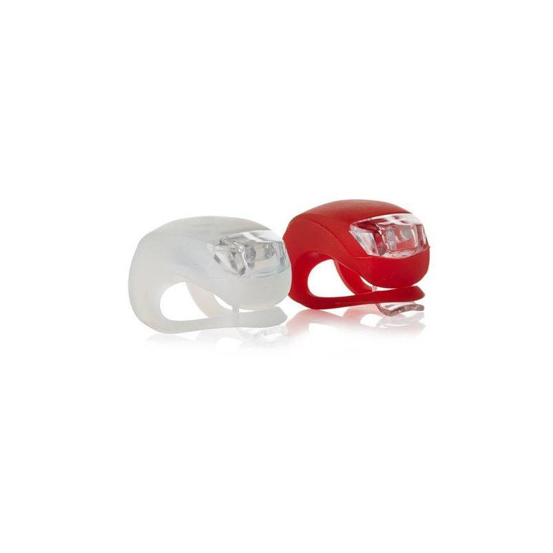 Juego Luces Led Silicona Para Bicicleta Delantera Y Trasera Juego Luces Led Silicona Para Bicicleta Delantera Y Trasera