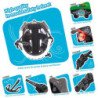 Casco Crazy Safety Original Niño Bicicleta Skate Tigre Verde