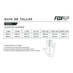 Guantes Largos Motocross Enduro Fox Legion Reforzados Tactil