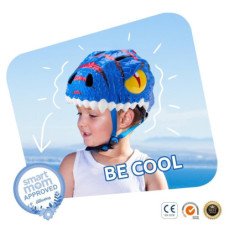 Casco Niños Infantil Bicicleta Crazy Safety Bici Dragon Blue