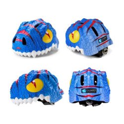 Casco Niños Infantil Bicicleta Crazy Safety Bici Dragon Blue