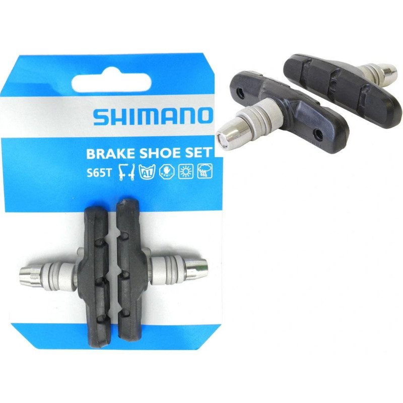 Patin Freno V-brake Bicicleta Shimano S65t Mtb Ruta X Par Patin Freno V-brake Bicicleta Shimano S65t Mtb Ruta X Par