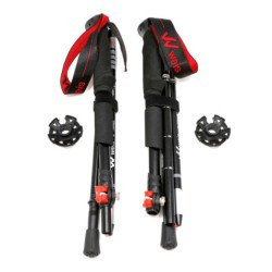 Baston Trekking Trail Running Aluminio X Par Weis 3 Tramos