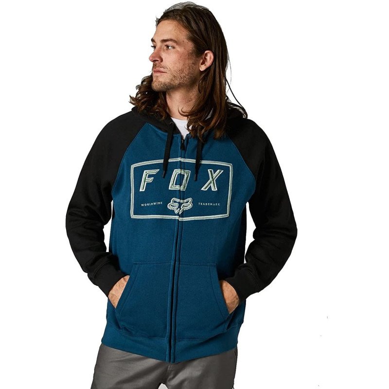 Buzo Con Cierre Hombre Capucha Casual Fox Badger Zip Fleece